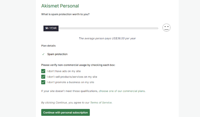 Move the slider in akismet Move the slider in akismet