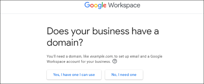 Choose domain name Do you have a business domain