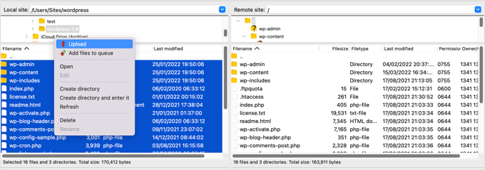 Using FTP to Upload a Fresh Version of WordPress Using FTP to Upload a Fresh Version of WordPress