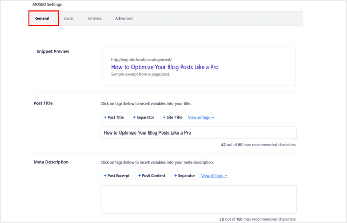 SEO优化插件 blog post settings Optimize your blog posts with SEO优化插件