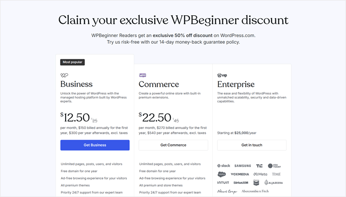 应用猫哥优惠码到 WordPress.com 方案