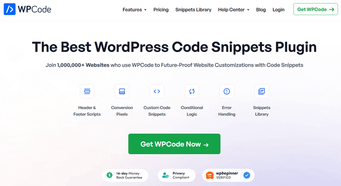 WPCode - 最佳 WordPress 代码片段插件 WPCode - 最佳 WordPress 代码片段插件