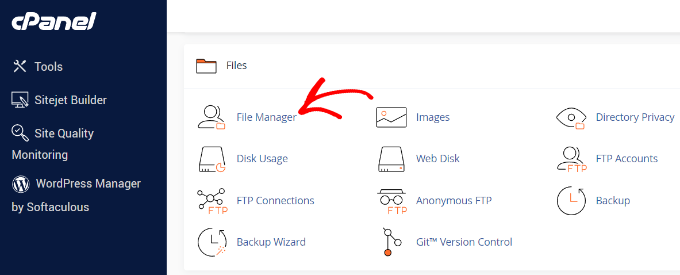 cPanel 文件管理器