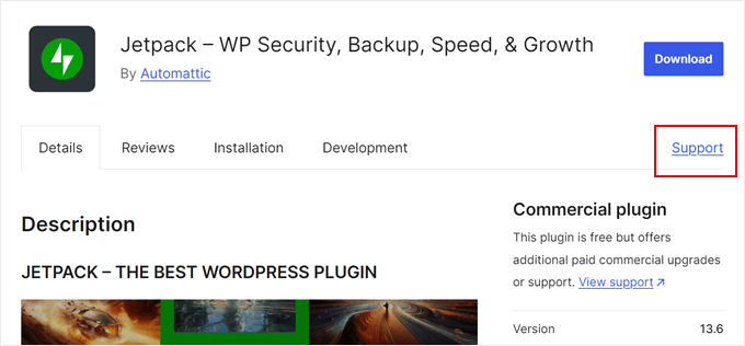 Jetpack 的 WordPress 支持论坛