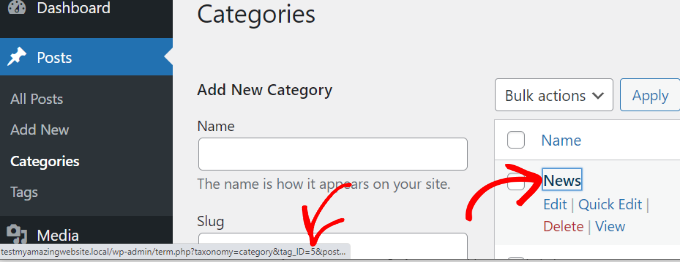 查找 WordPress 分类 ID