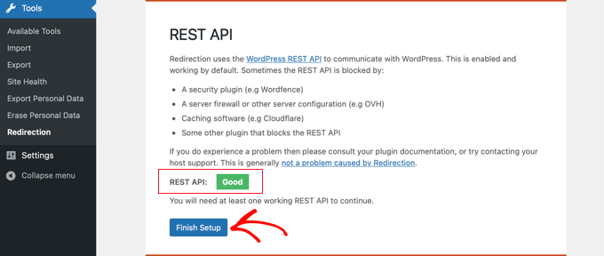 Redirection 中的 REST API 测试 Redirection 中的 REST API 测试