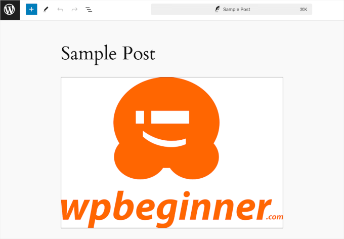 WordPress 区块编辑器中带边框的图片