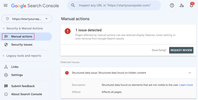 Google Search Console 手动操作