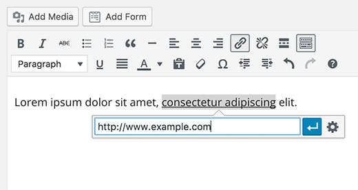 在 WordPress 中添加链接 Adding link in WordPress