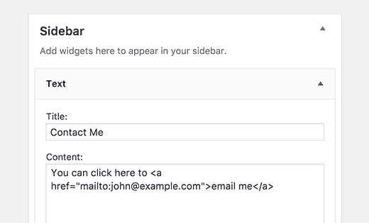 使用纯 HTML 添加电子邮件链接 Adding an email link in plain HTML