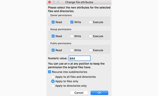 在 WordPress 中为文件设置权限