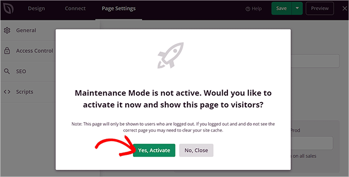 点击提示中的 Yes, Activate 按钮 点击提示中的 Yes, Activate 按钮