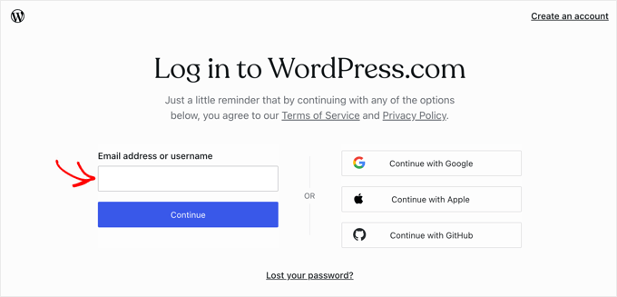 登录 WordPress 桌面应用