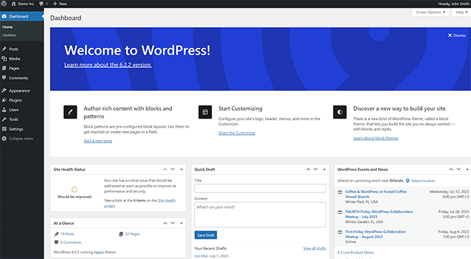 WordPress 管理后台 WordPress 管理后台