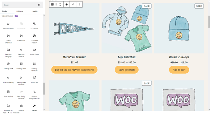 WooCommerce 块