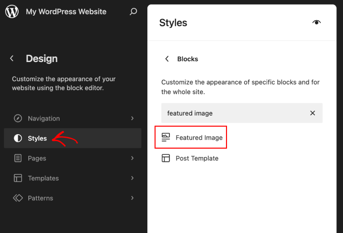wordpress-editor-styles-featured-image-block 特色图像块样式
