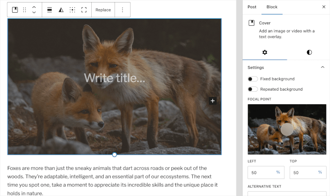 WordPress 中的封面图片