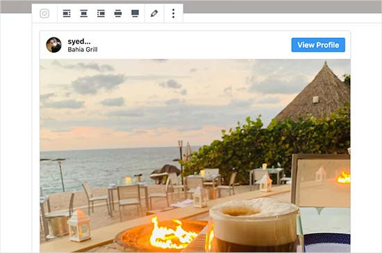 在 WordPress 中嵌入 Instagram