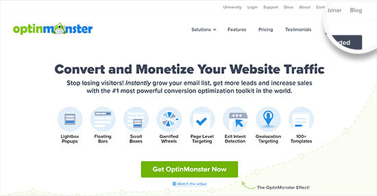 OptinMonster 网站和博客 OptinMonster 网站和博客