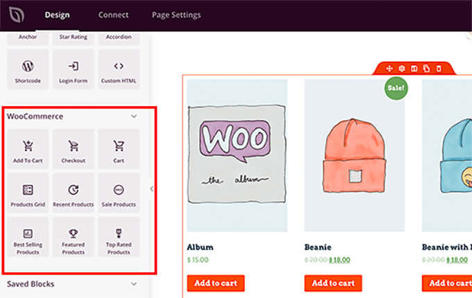 SeedProd WooCommerce 设计构建器