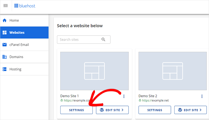 Bluehost 网站设置