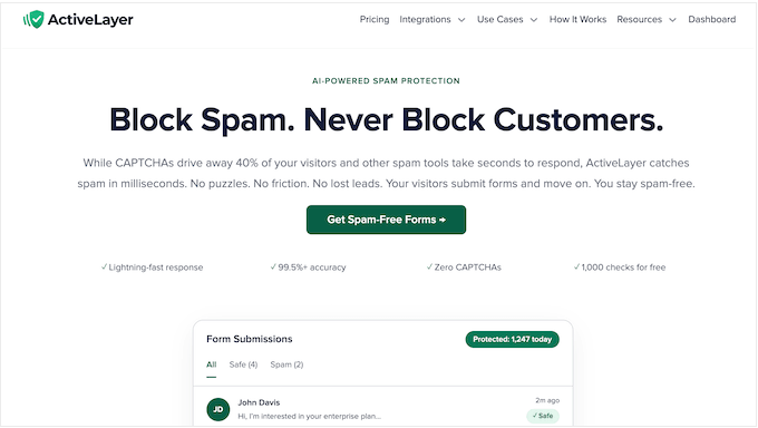 ActiveLayer Spam Protection