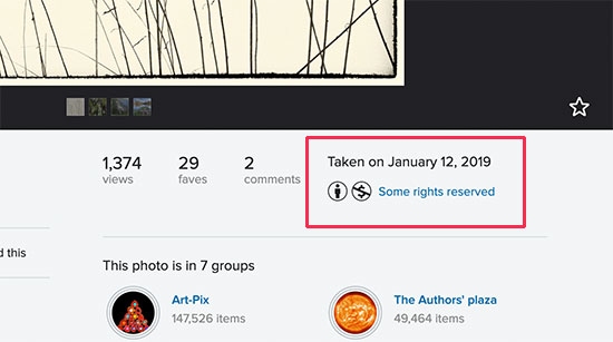 Flickr上图片的许可信息 Flickr上图片的许可信息