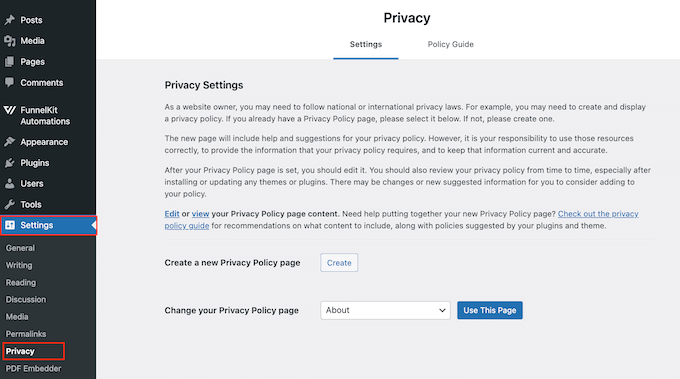 为你的 WordPress 博客或网站生成隐私政策