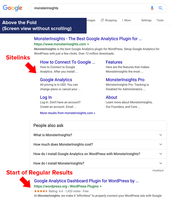 Google Sitelinks占据首屏(数字房地产) Google Sitelinks占据首屏(数字房地产)