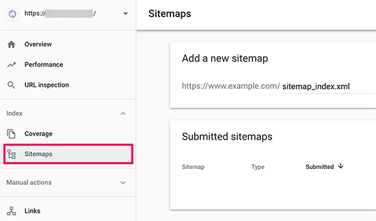 在 Google Search Console 中添加站点地图 URL