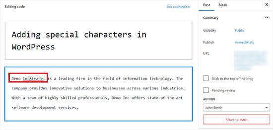 在代码编辑器中添加 HTML 实体 在代码编辑器中添加 HTML 实体