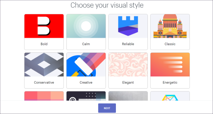 选择风格 选择视觉风格