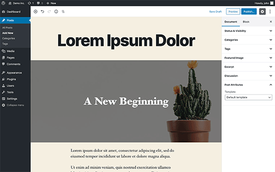 没有全屏模式的 WordPress 编辑器 没有全屏模式的 WordPress 编辑器