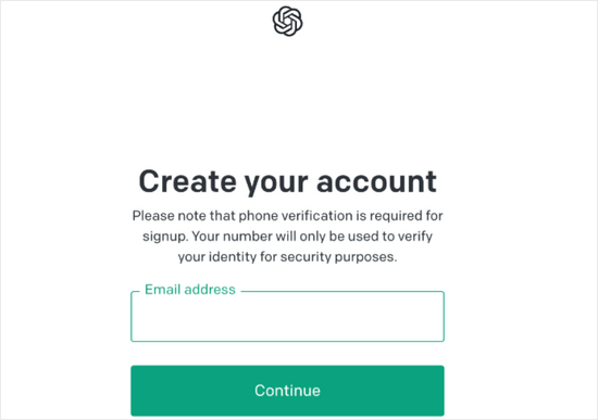 创建 OpenAI 账户