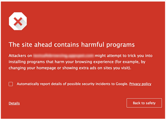 Google安全浏览警告 Google安全浏览警告