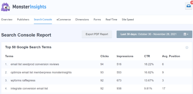 Search Console 报告 Search Console 报告