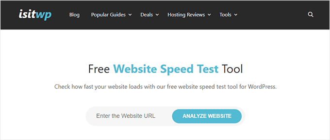 isitwp-website-speed-test 网站速度测试