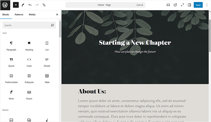 WordPress 块编辑器 WordPress 块编辑器