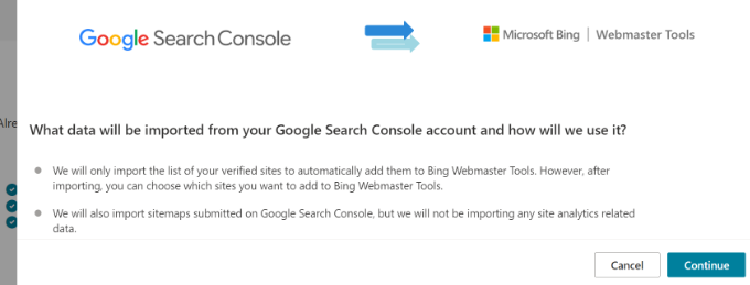从 Search Console 导入网站