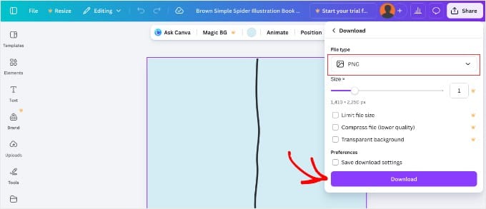下载 PNG 格式的 Canva 书籍封面 下载 PNG 格式的 Canva 书籍封面