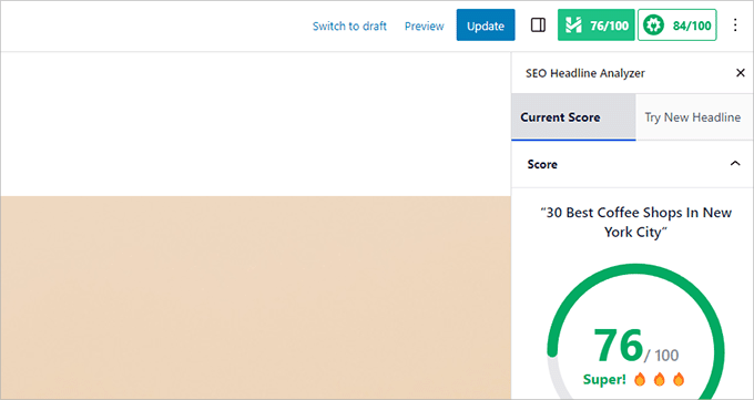All in One SEO TruSEO 评分