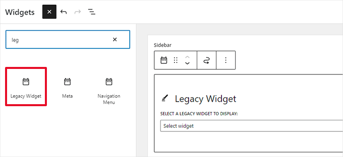 旧版 Widget 块 旧版 Widget 块