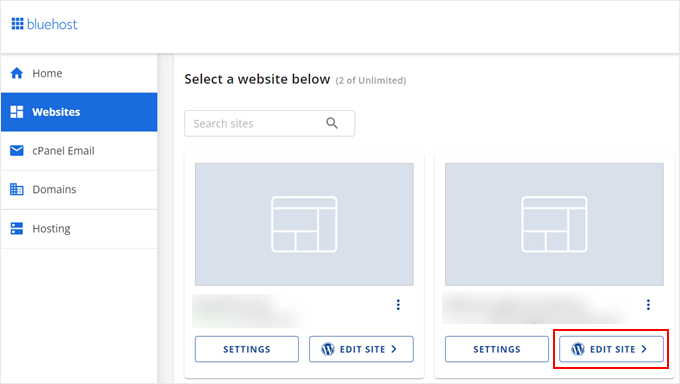 从 Bluehost 访问 WordPress 后台