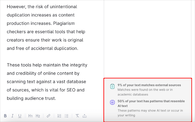 Grammarly 抄袭和 AI 检查器
