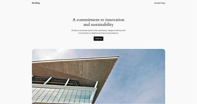 默认 WordPress 主题