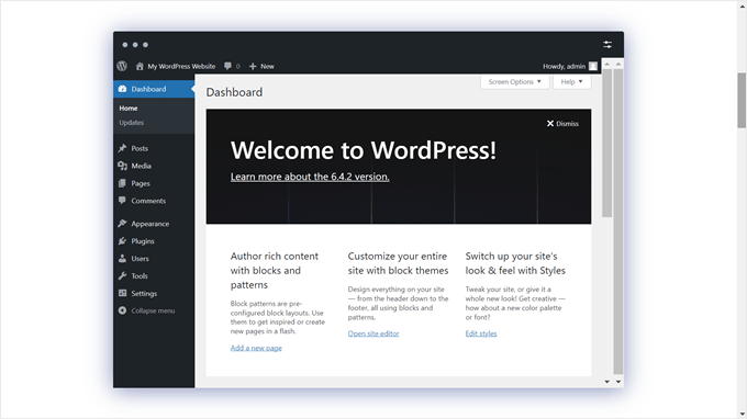 WordPress Playground 界面