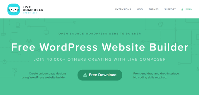 Live Composer WordPress 网站构建器