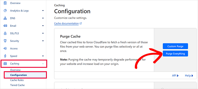 清除 Cloudflare CDN 缓存