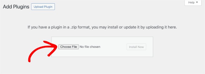 上传 WPForms Pro 插件