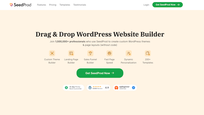 WordPress 的 SeedProd 页面构建器插件